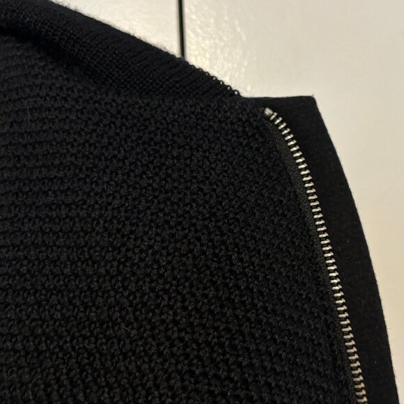 Stephan Schneider Black Wool Thinner Bomber Jacket Size 5 - Medium - Picture 6 of 16